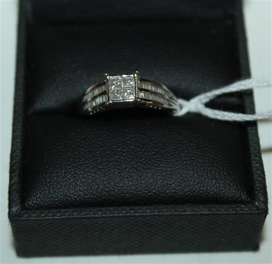 9ct multistone diamond ring